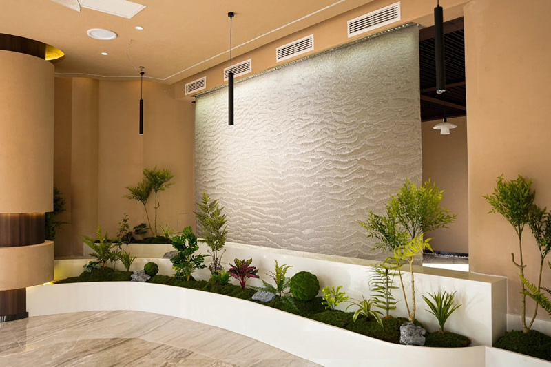 大厅金属网水幕